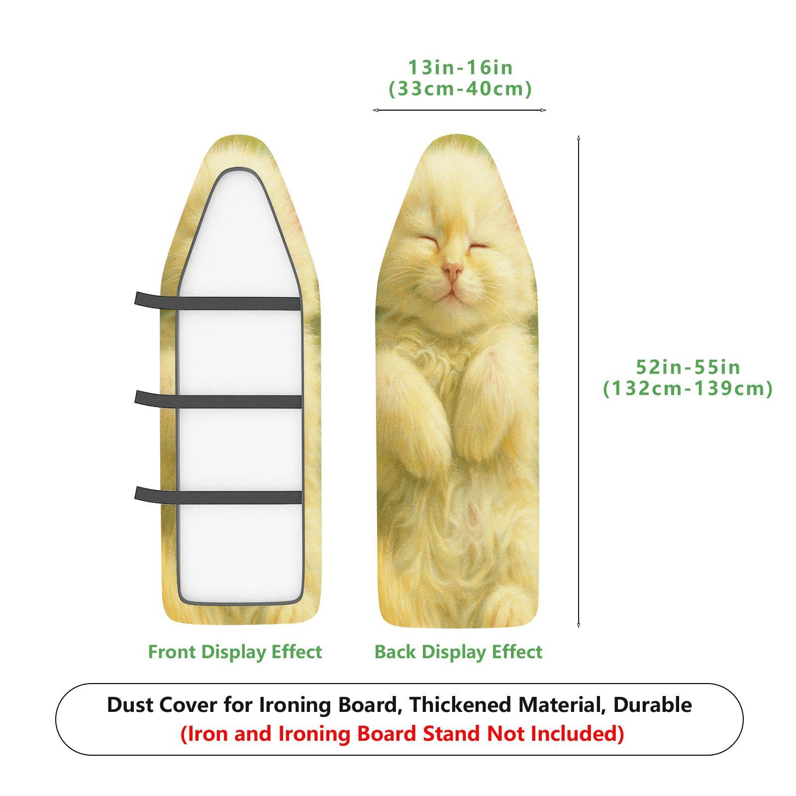 1-Piece Abstract Artistic Floral  Ironing Board Cover, Universal Size, Without Board