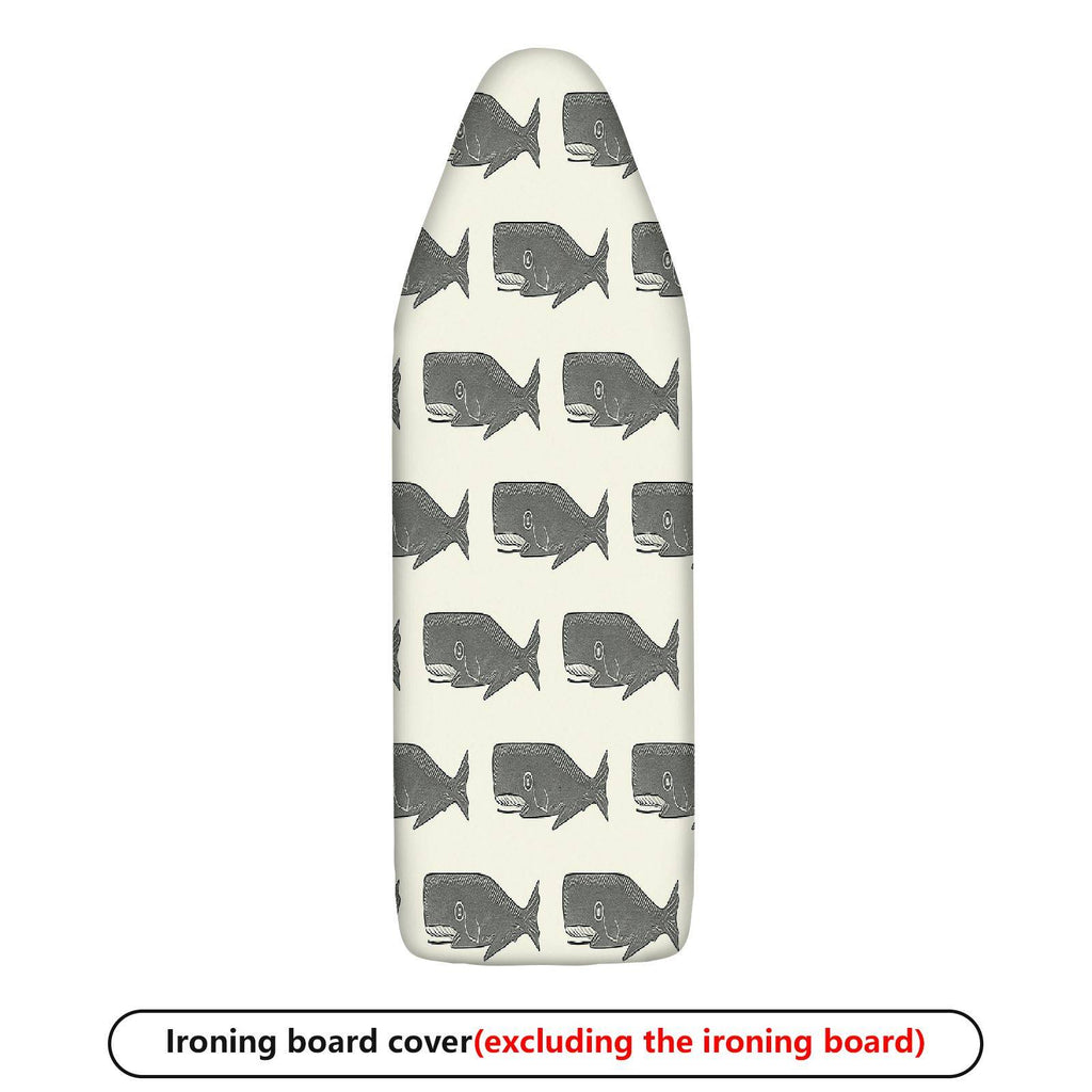 1-Piece Whale Pattern Nautical Ocean  Ironing Board Cover, Universal Size, Without Board