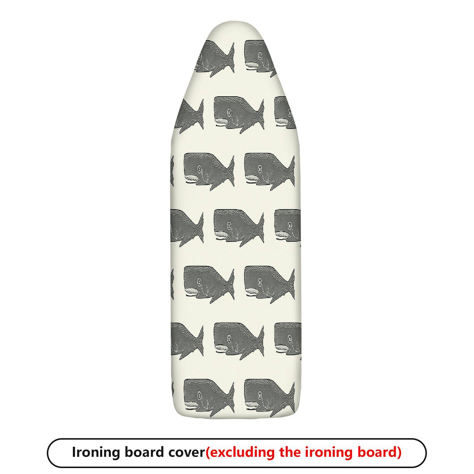 1-Piece Whale Pattern Nautical Ocean  Ironing Board Cover, Universal Size, Without Board