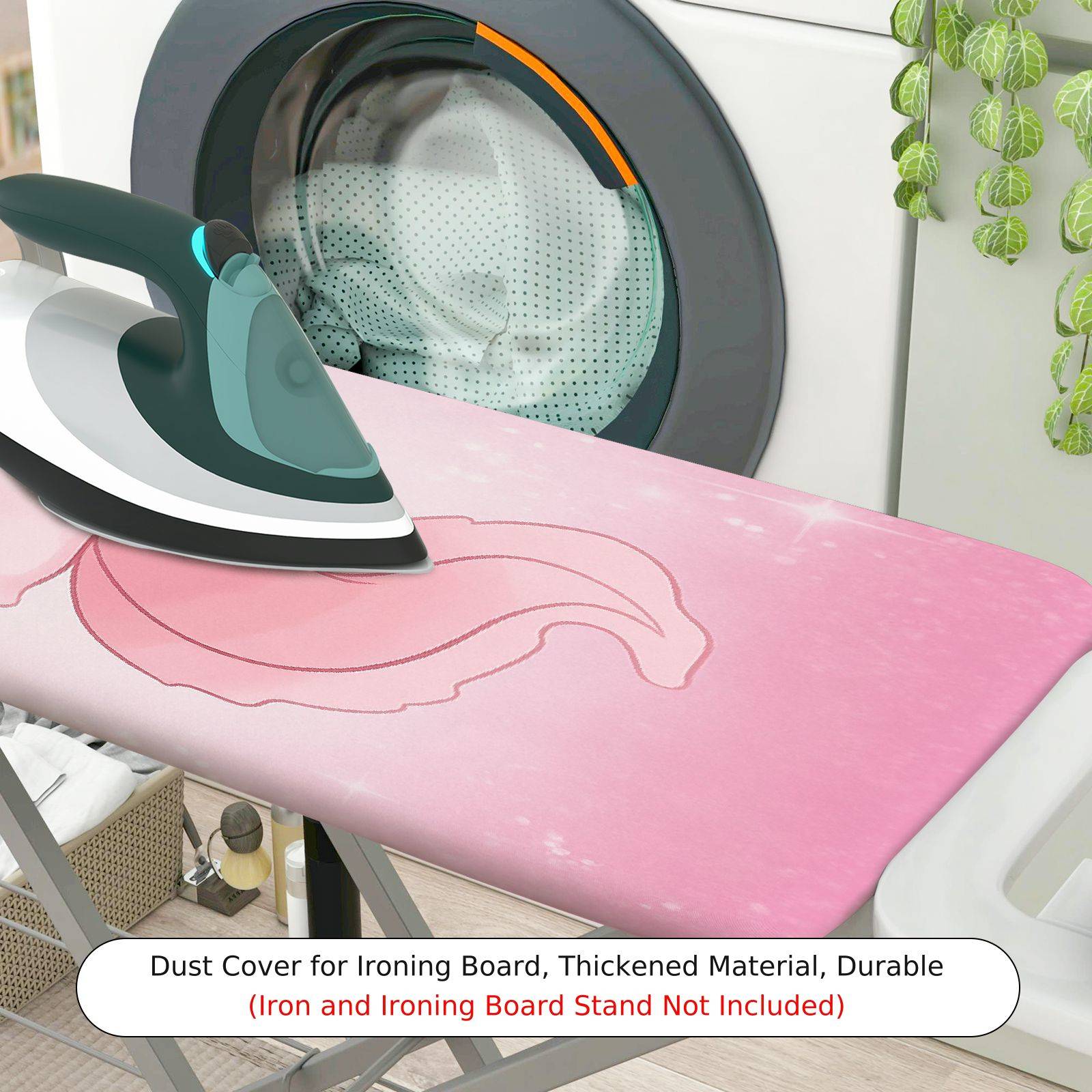 1-Piece Cute  Pink  Ironing Board Cover, Universal Size, Without Board