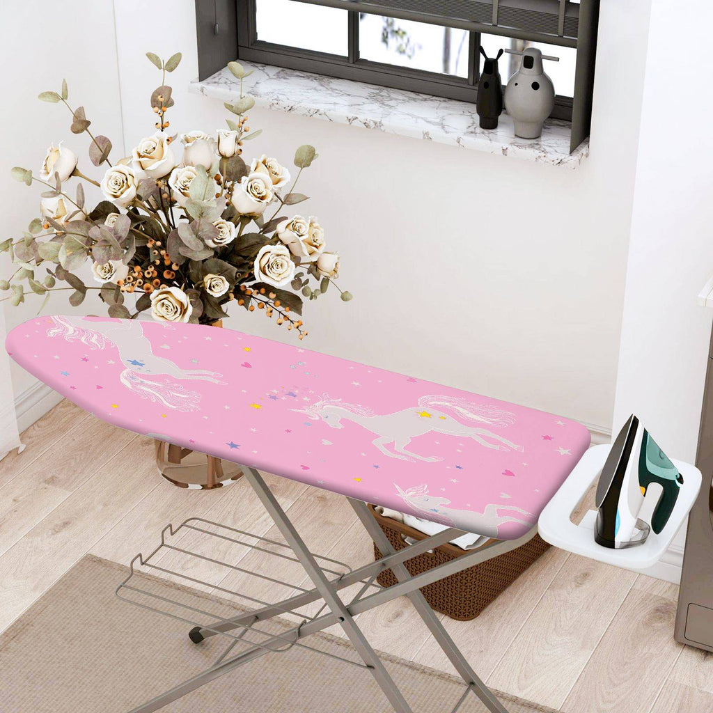 1-Piece Unicorn Pink Fantasy Star  Ironing Board Cover, Universal Size, Without Board