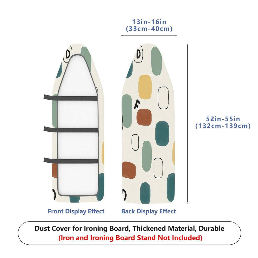 1-Piece Abstract Geometric Modern Style  Ironing Board Cover, Universal Size, Without Board