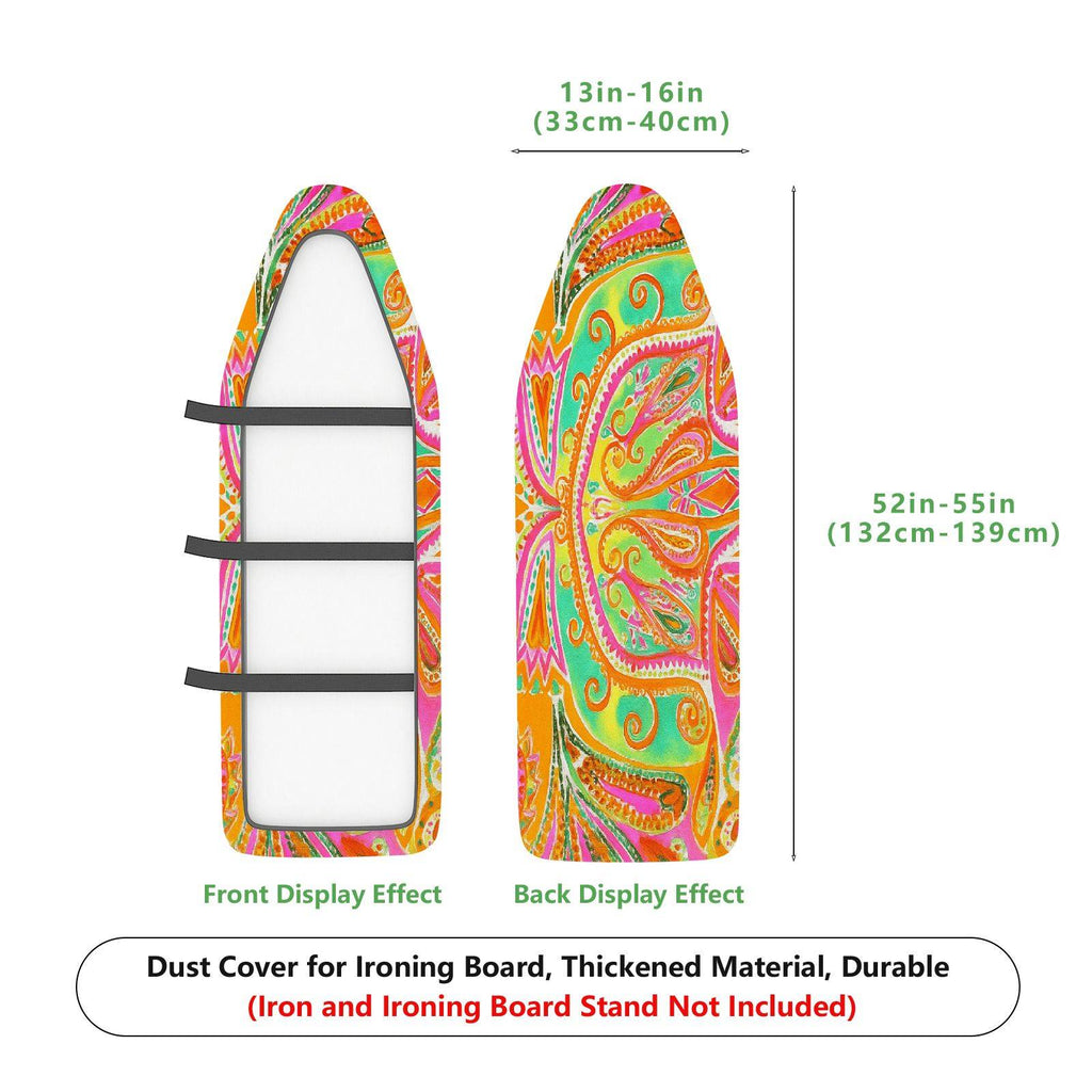 1-Piece Colorful Paisley Abstract Art  Ironing Board Cover, Universal Size, Without Board