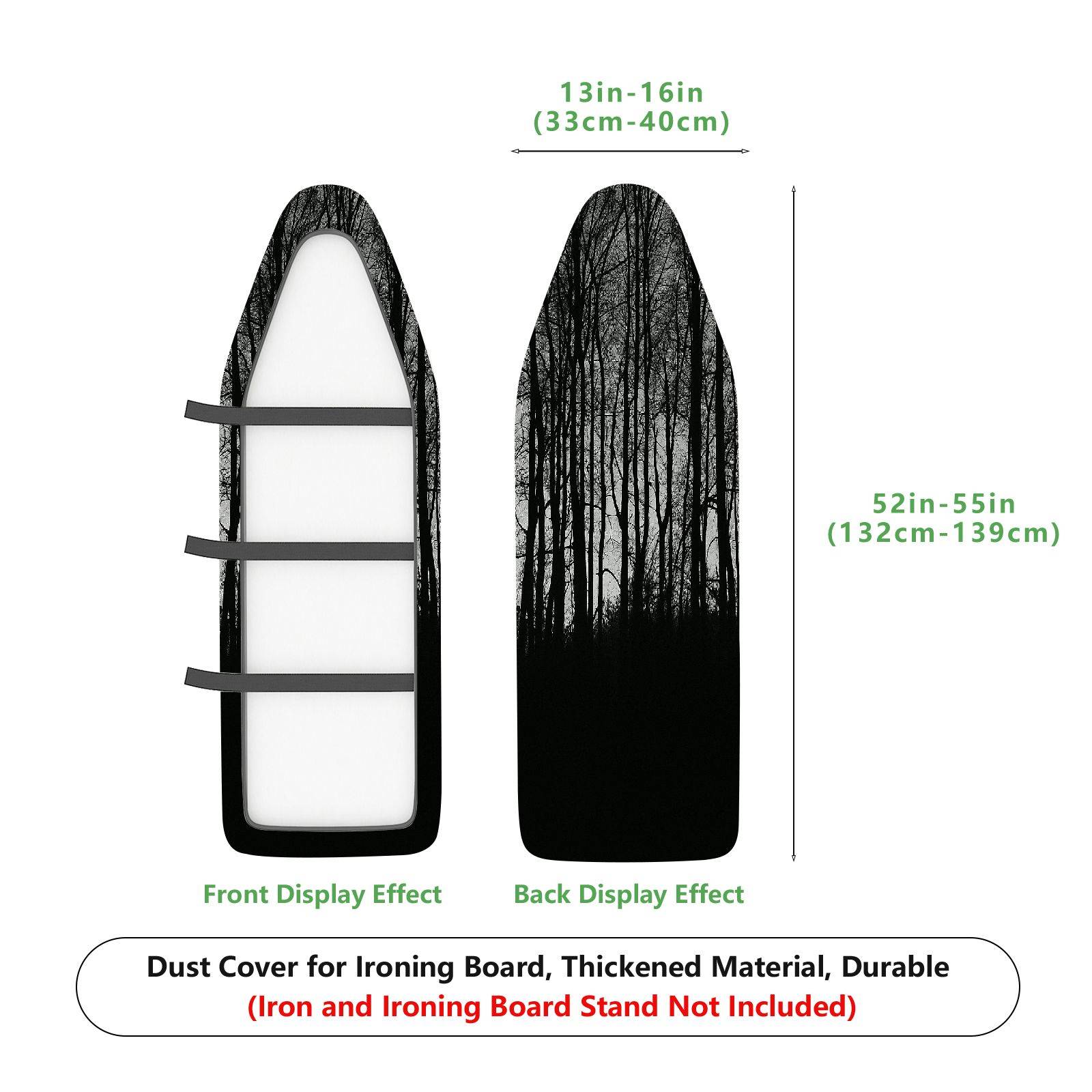 1-Piece Abstract Black White Paint  Ironing Board Cover, Universal Size, Without Board