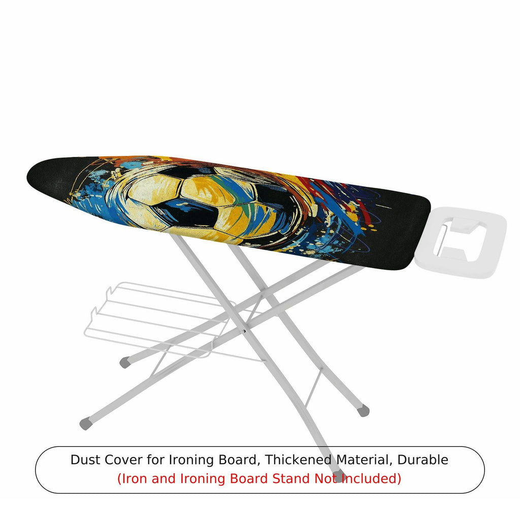 1-Piece Soccer Splash Abstract  Ironing Board Cover, Universal Size, Without Board