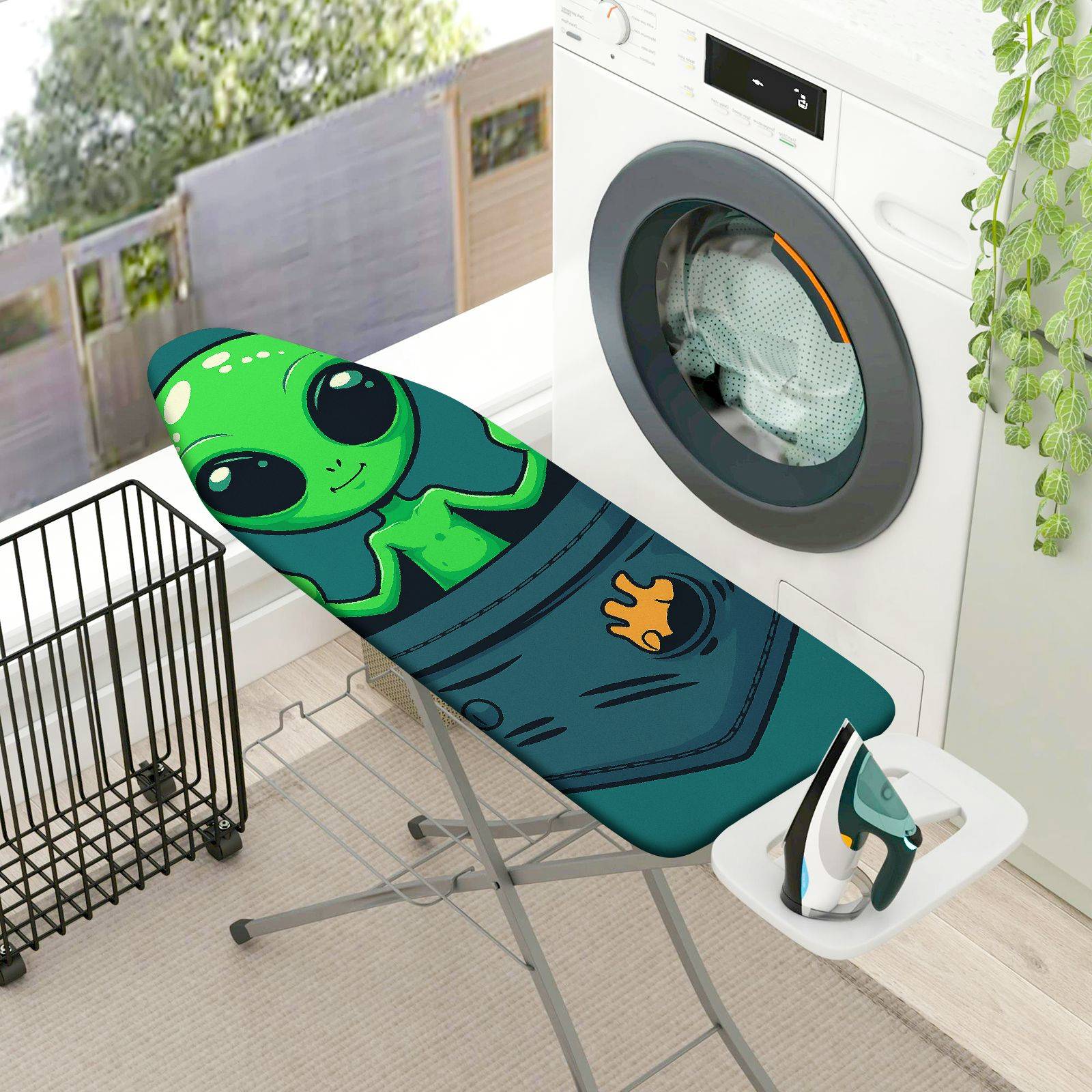 1-Piece Alien  Pocket  Ironing Board Cover, Universal Size, Without Board