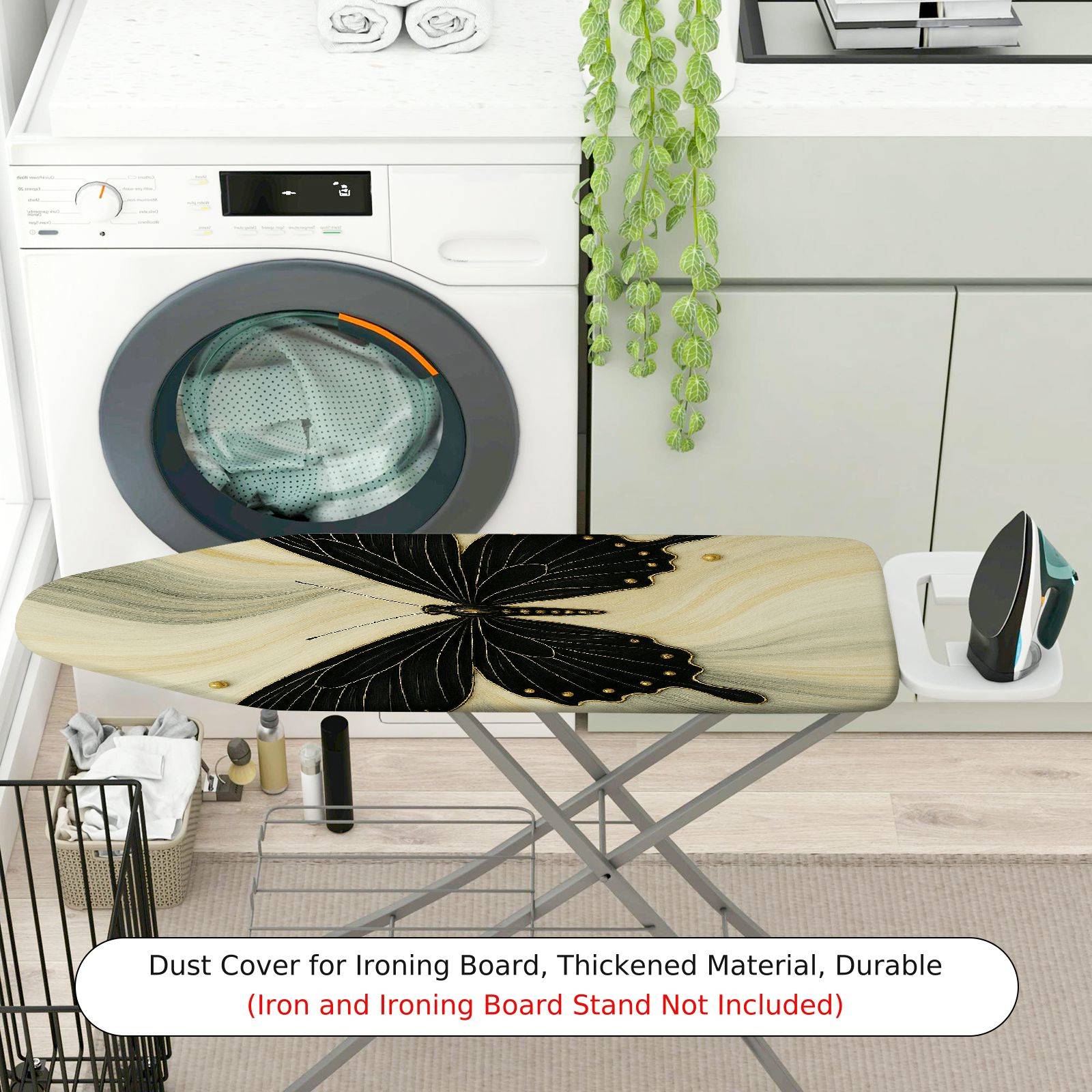 1-Piece Butterfly Elegant Abstract  Ironing Board Cover, Universal Size, Without Board