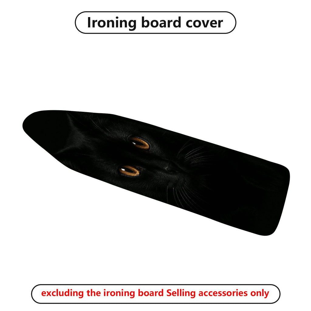 1-Piece Black Cat Animal Eyes  Ironing Board Cover, Universal Size, Without Board