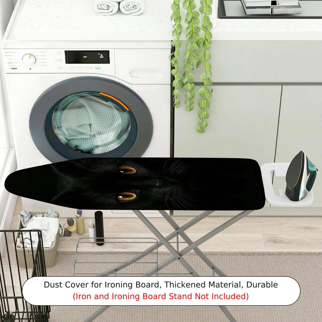 1-Piece Black Cat Animal Eyes  Ironing Board Cover, Universal Size, Without Board