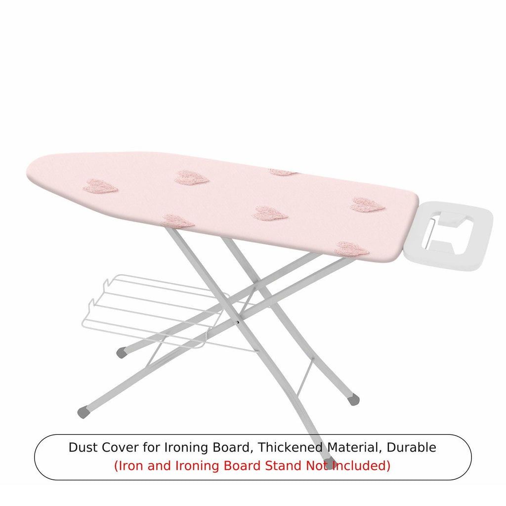1-Piece Pink Heart Pattern Romantic Decorative  Ironing Board Cover, Universal Size, Without Board