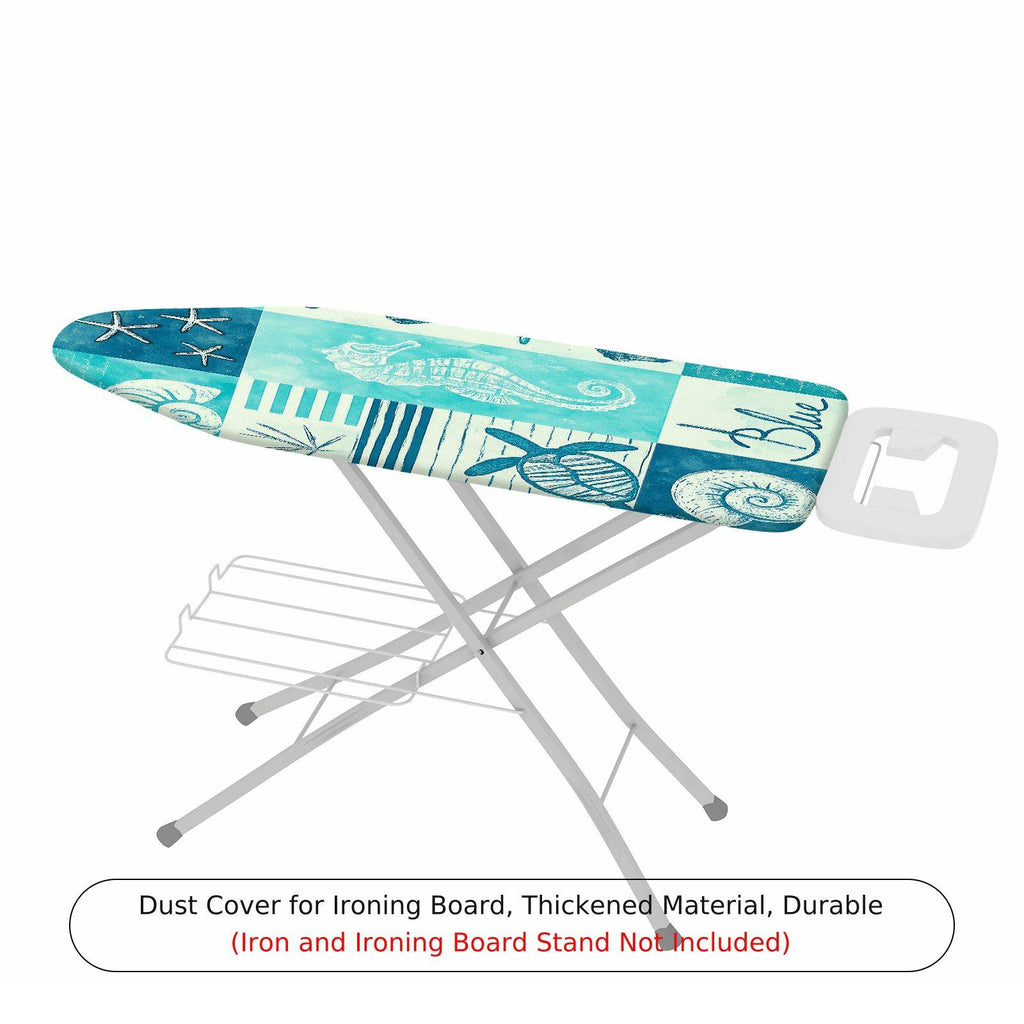 1-Piece Ocean Nautical Beach  Ironing Board Cover, Universal Size, Without Board
