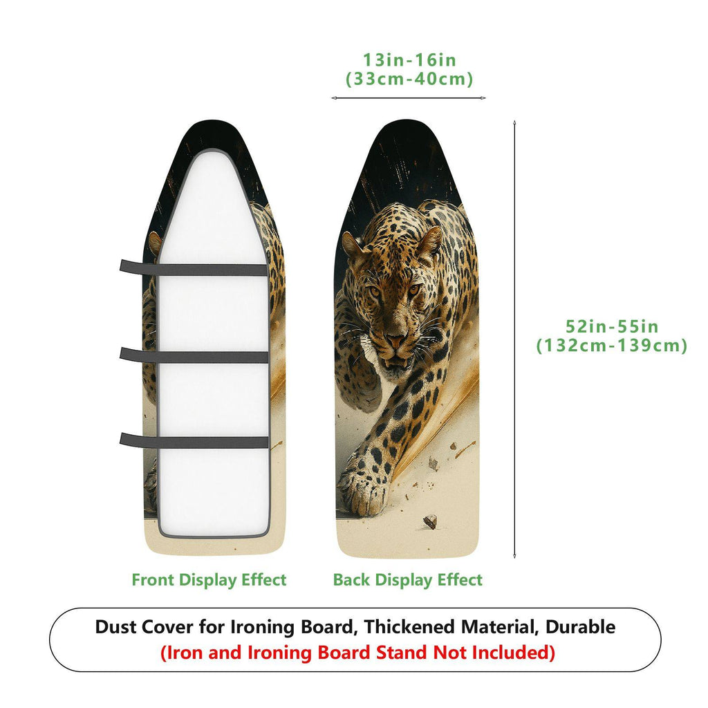 1-Piece Leopard Animal Print Jungle  Ironing Board Cover, Universal Size, Without Board