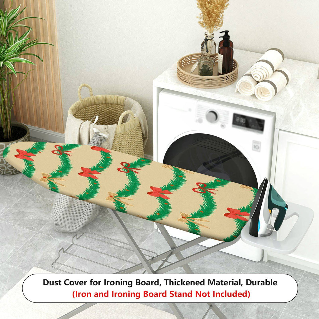 1-Piece Christmas Bow Garland  Ironing Board Cover, Universal Size, Without Board