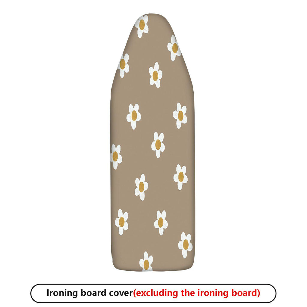 1-Piece Floral Daisy Pattern Beige  Ironing Board Cover, Universal Size, Without Board