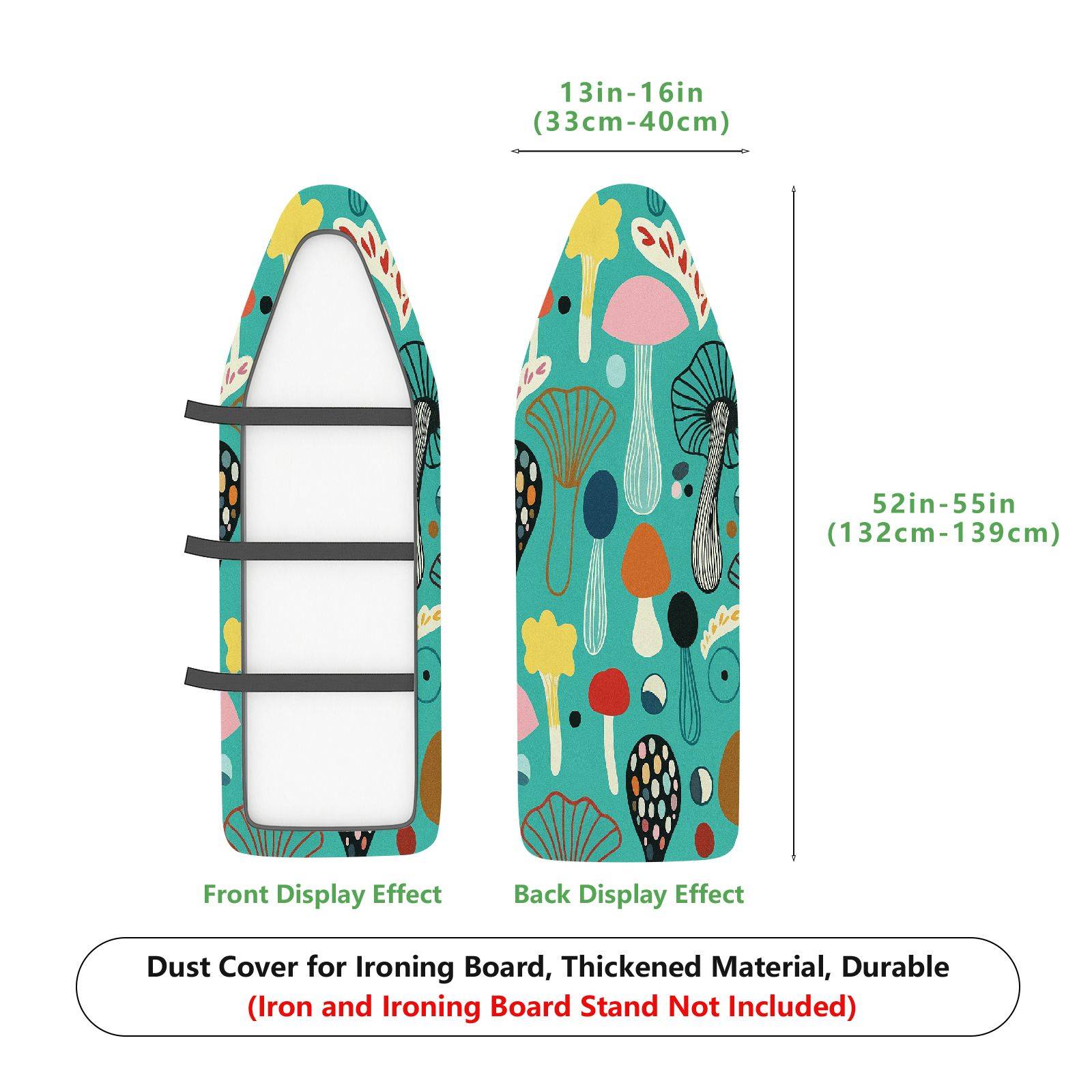 1-Piece Colorful Pattern Abstract Artistic  Ironing Board Cover, Universal Size, Without Board