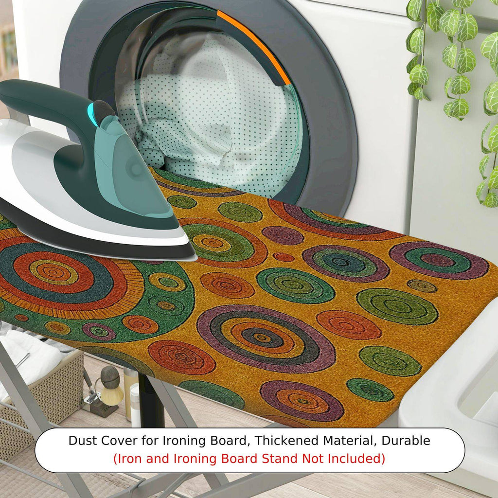 1-Piece Colorful Abstract Retro  Ironing Board Cover, Universal Size, Without Board