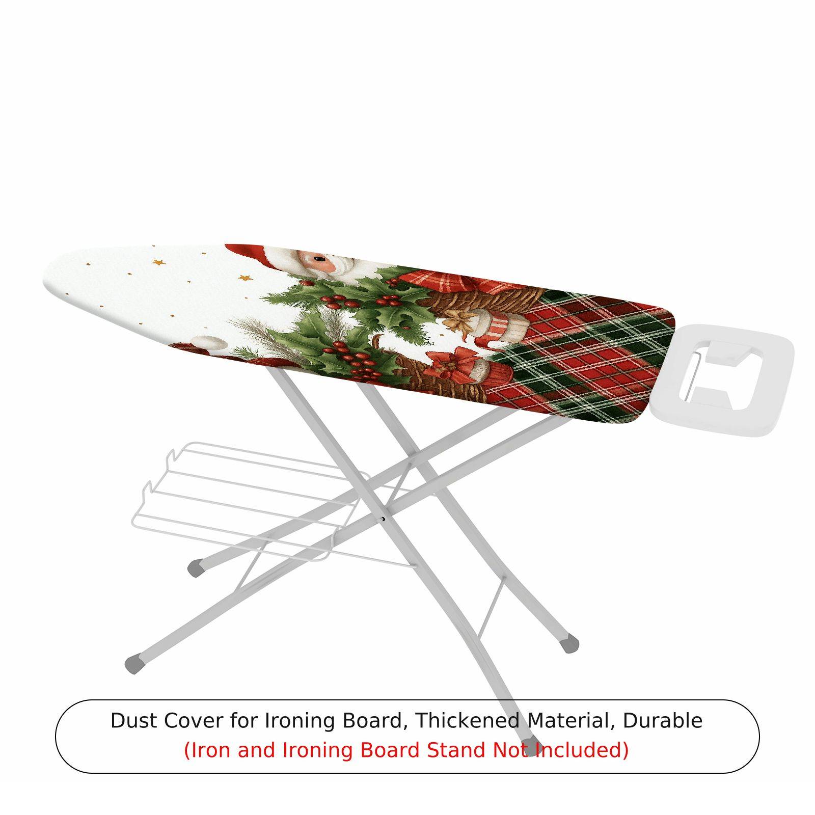 1-Piece Christmas Santa Snowman  Ironing Board Cover, Universal Size, Without Board