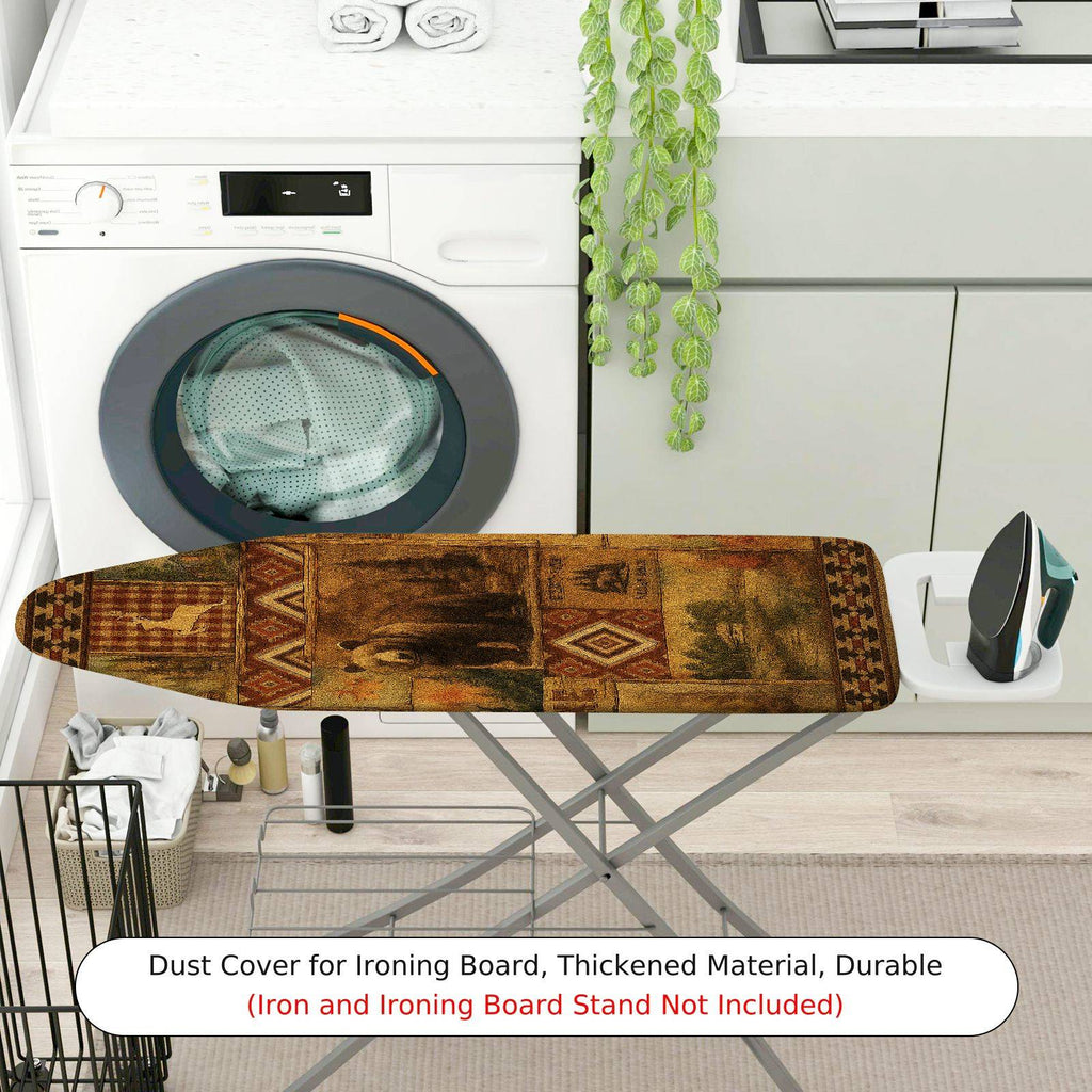 1-Piece Vintage Abstract Ethnic  Ironing Board Cover, Universal Size, Without Board