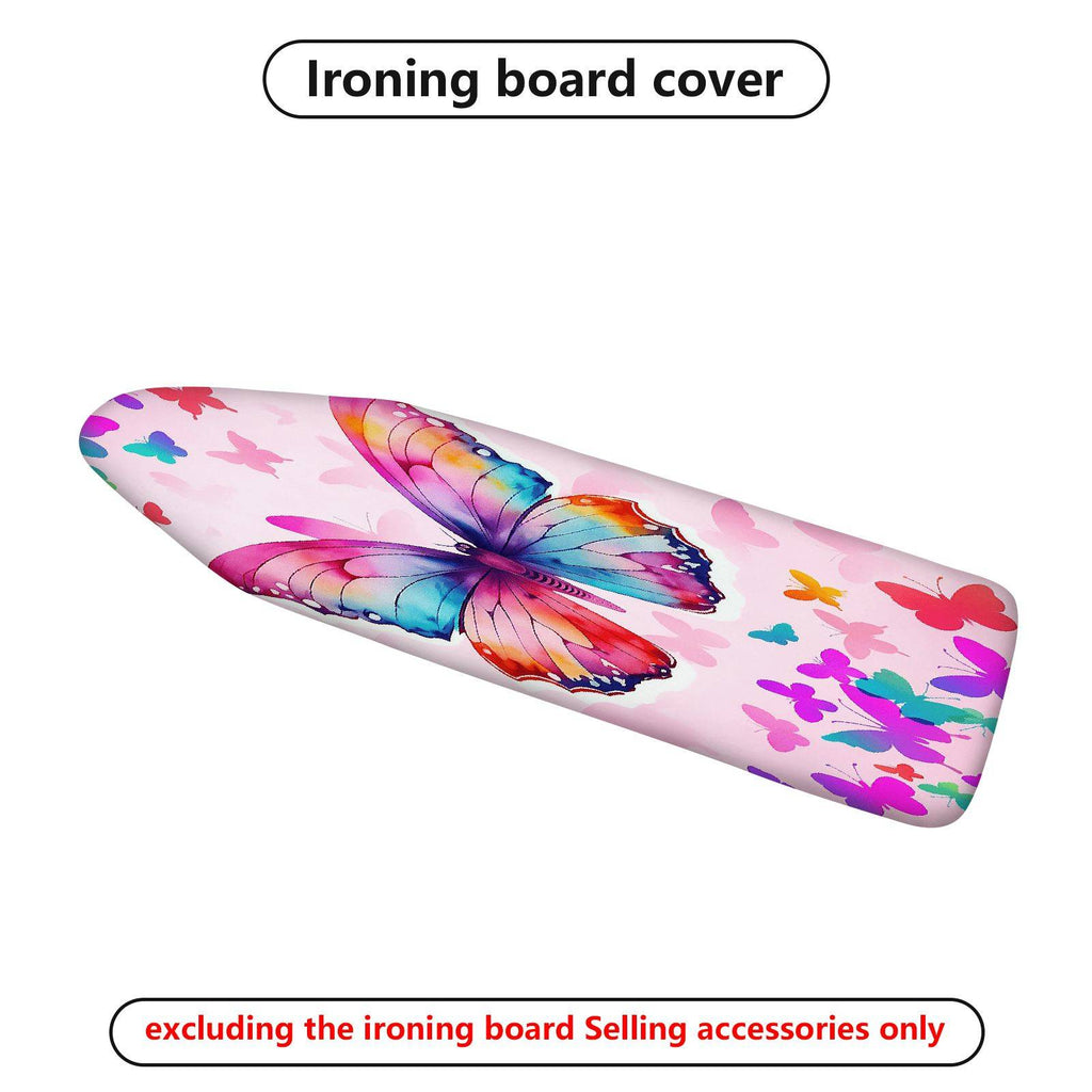 1-Piece butterfly pink colorful  Ironing Board Cover, Universal Size, Without Board