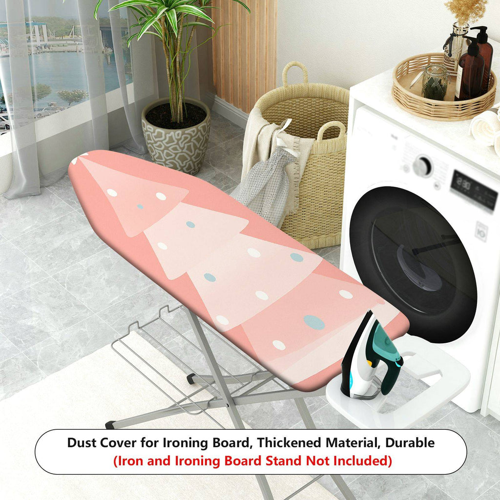 1-Piece Christmas Tree Pink Polka Dots  Ironing Board Cover, Universal Size, Without Board