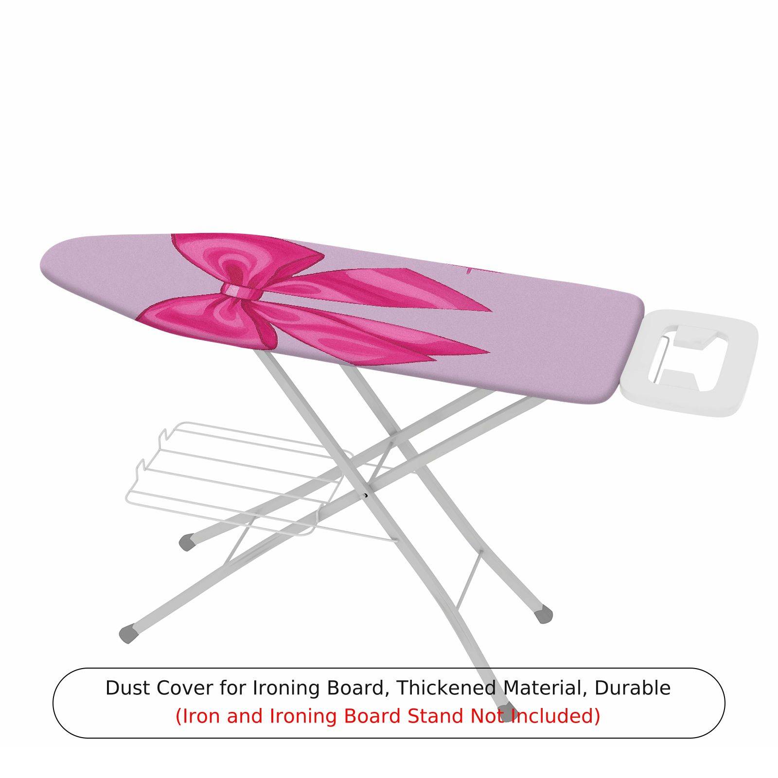 1-Piece Pink Bow Ribbon  Ironing Board Cover, Universal Size, Without Board