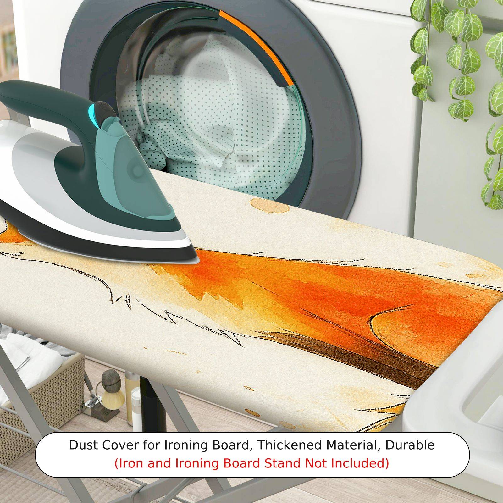 1-Piece Fox Animal Illustration Art  Ironing Board Cover, Universal Size, Without Board