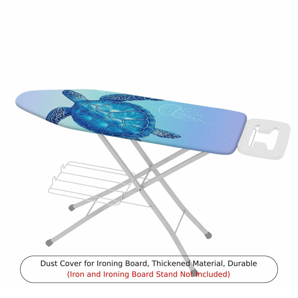 1-Piece Blue Sea Turtle Ocean Nature  Ironing Board Cover, Universal Size, Without Board