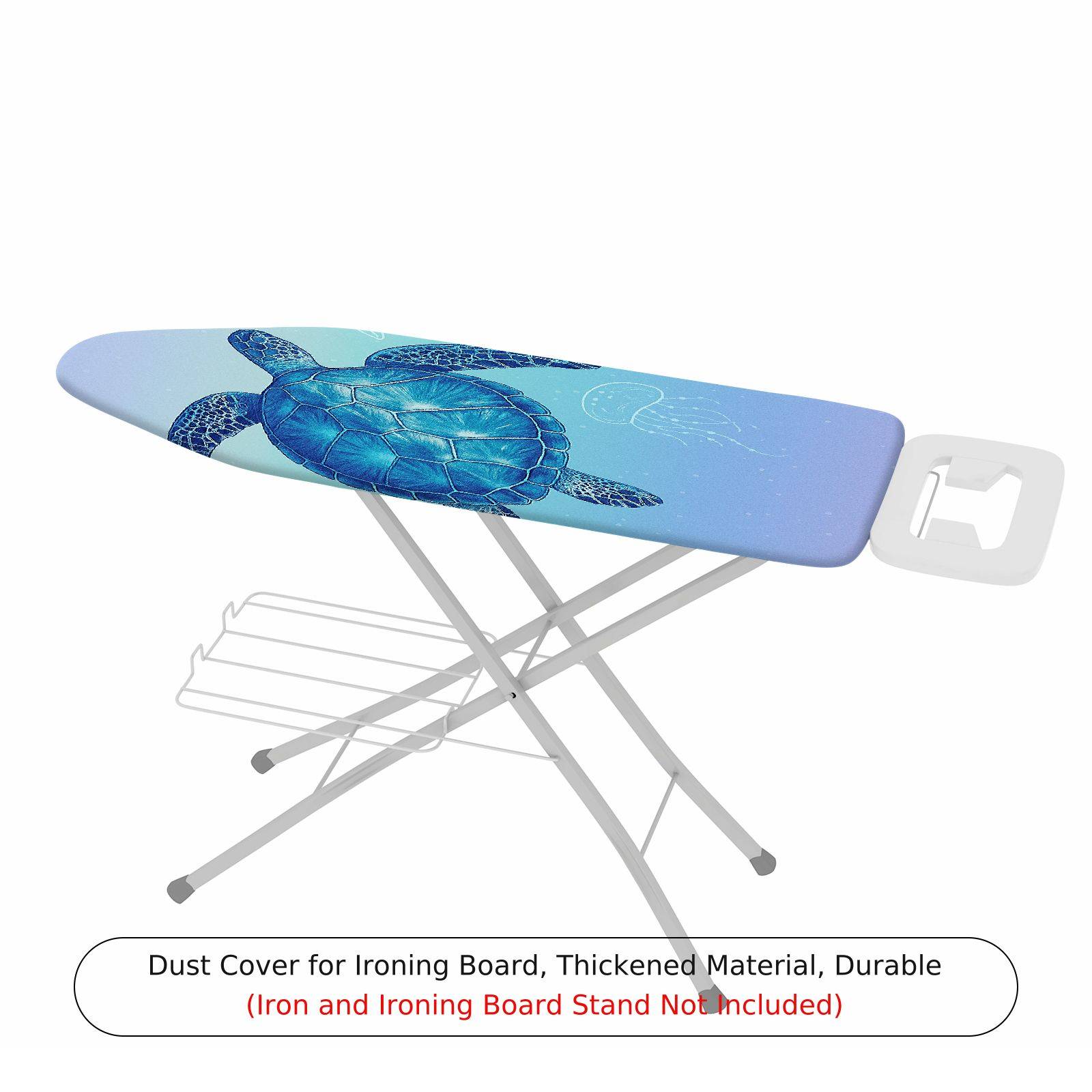 1-Piece Blue Sea Turtle Ocean Nature  Ironing Board Cover, Universal Size, Without Board