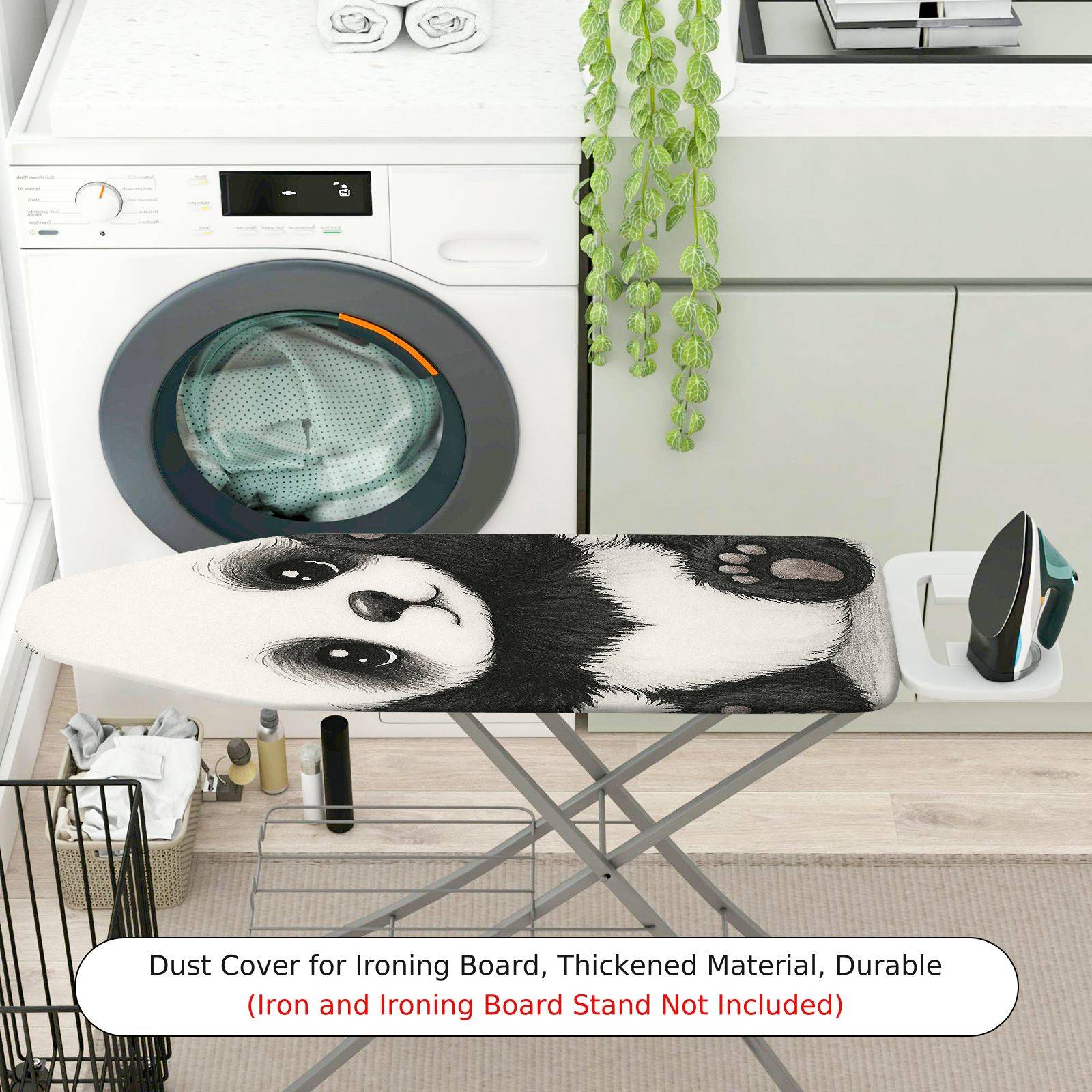 1-Piece Panda Bear Animal  Ironing Board Cover, Universal Size, Without Board