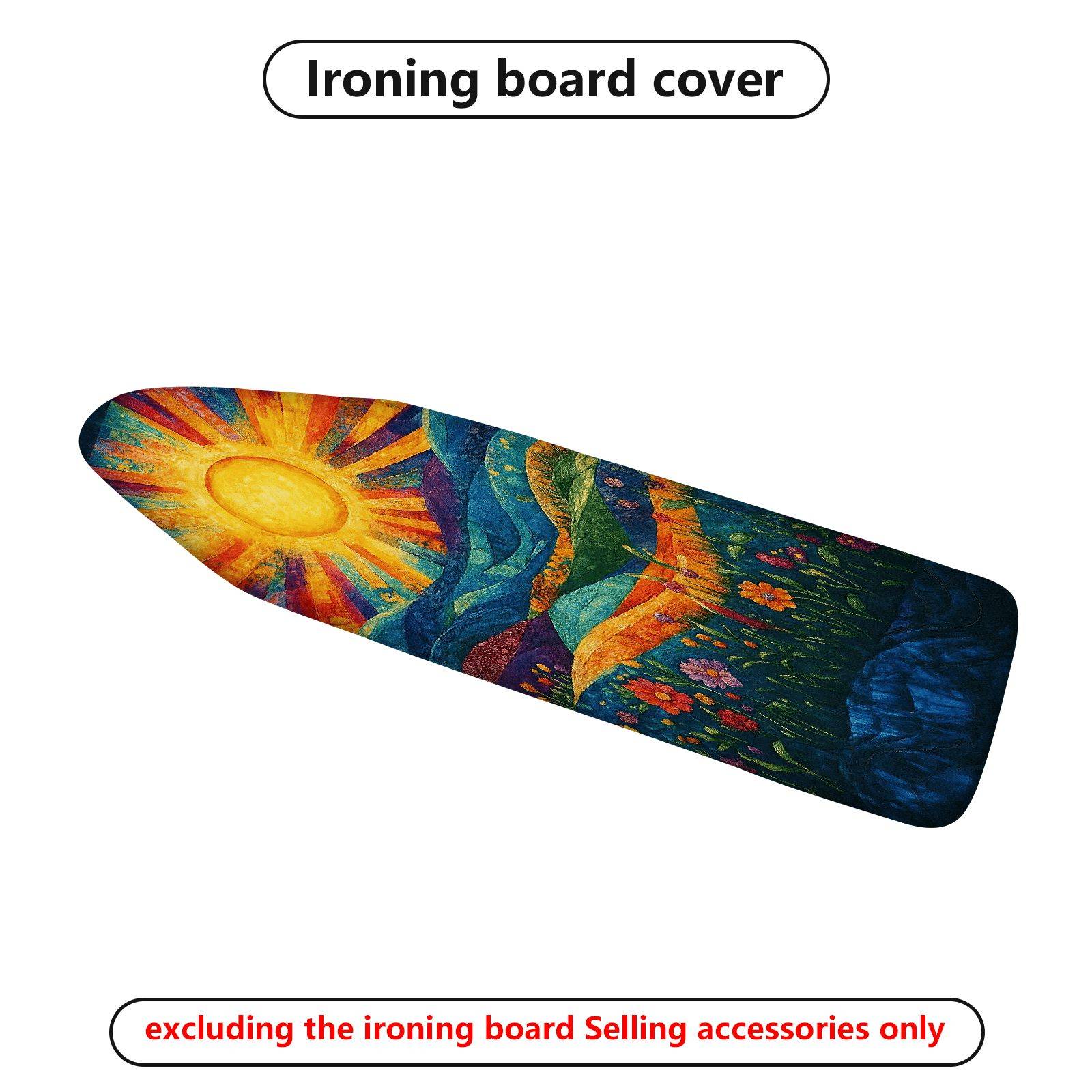 1-Piece Sunflower Abstract Artistic  Ironing Board Cover, Universal Size, Without Board