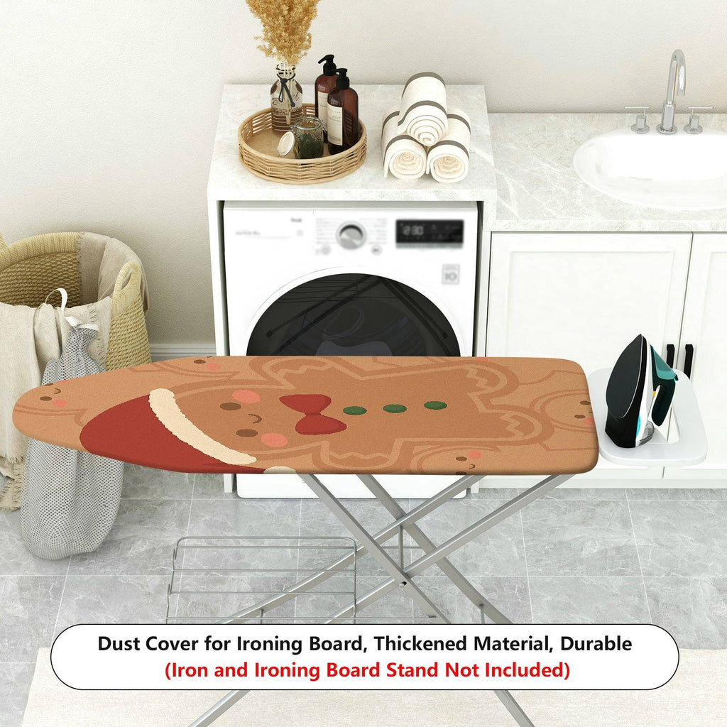 1-Piece Christmas Gingerbread Santa  Ironing Board Cover, Universal Size, Without Board