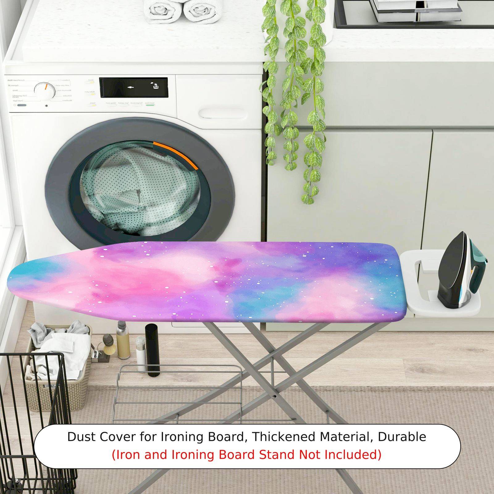 1-Piece Galaxy Purple Pink  Ironing Board Cover, Universal Size, Without Board