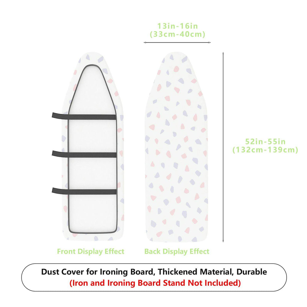 1-Piece Abstract Pattern White Dotted  Ironing Board Cover, Universal Size, Without Board
