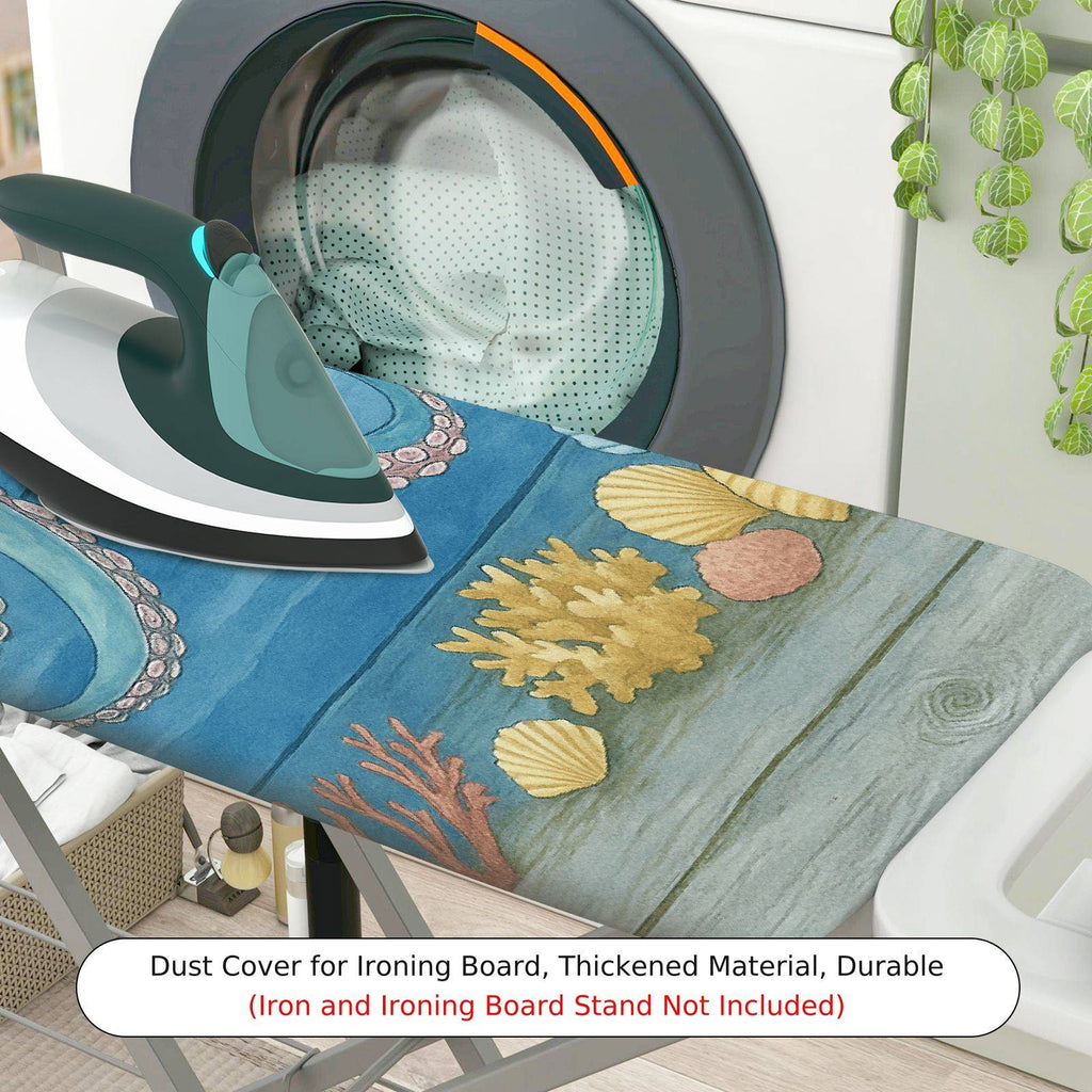 1-Piece Ocean Octopus Underwater  Ironing Board Cover, Universal Size, Without Board