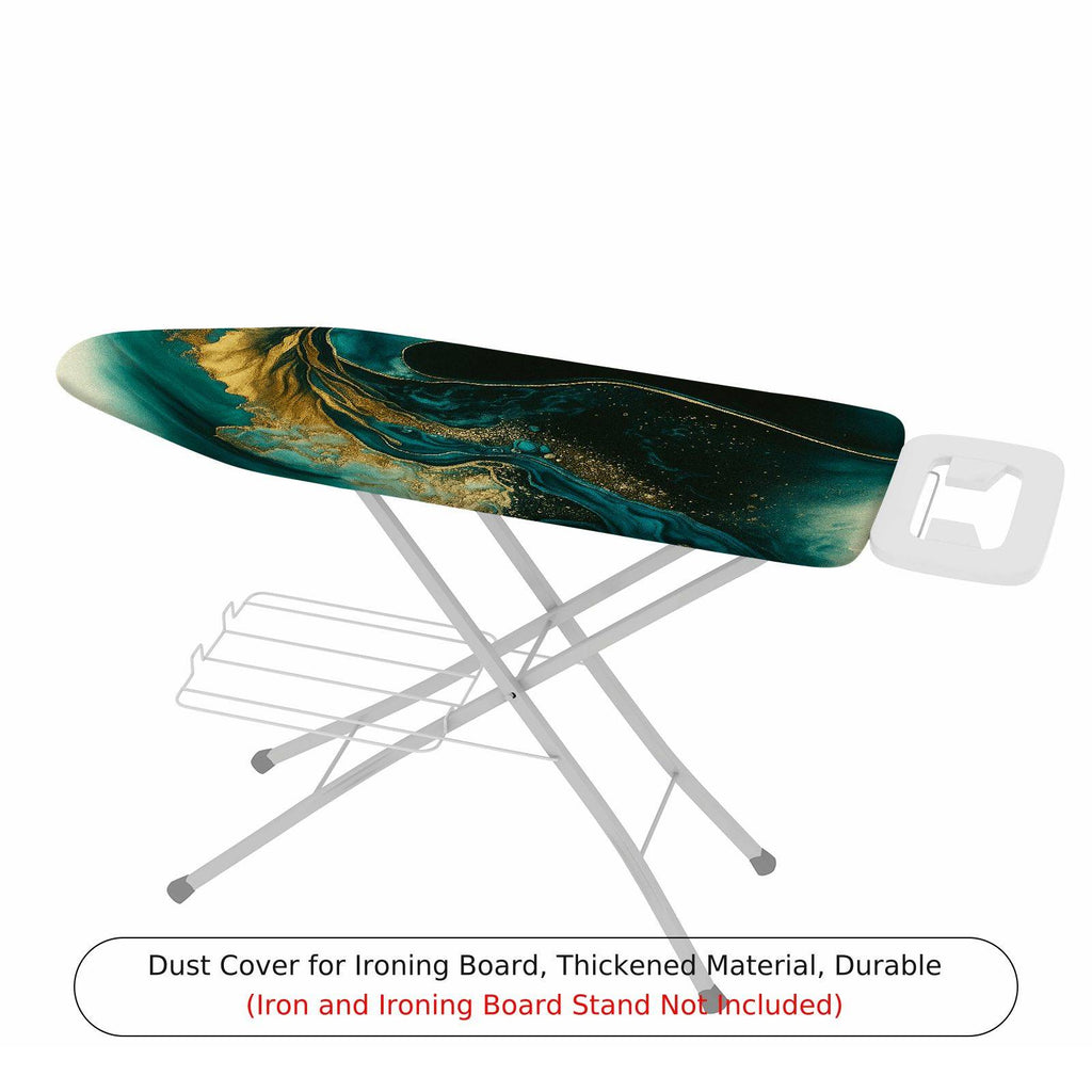 1-Piece Abstract Art Elegant Waves Marble  Ironing Board Cover, Universal Size, Without Board
