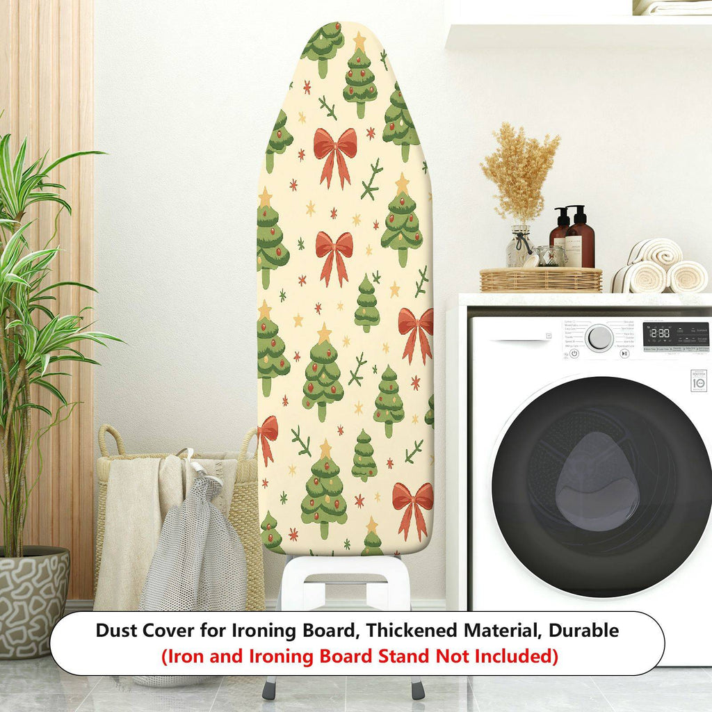 1-Piece Christmas Tree Bow Star  Ironing Board Cover, Universal Size, Without Board