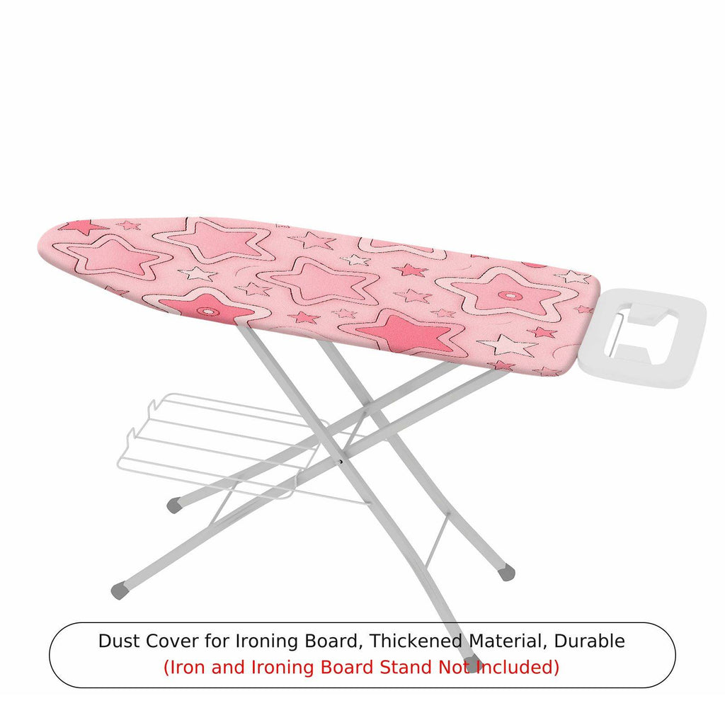 1-Piece Pink Star Pattern Stylish Decorative  Ironing Board Cover, Universal Size, Without Board