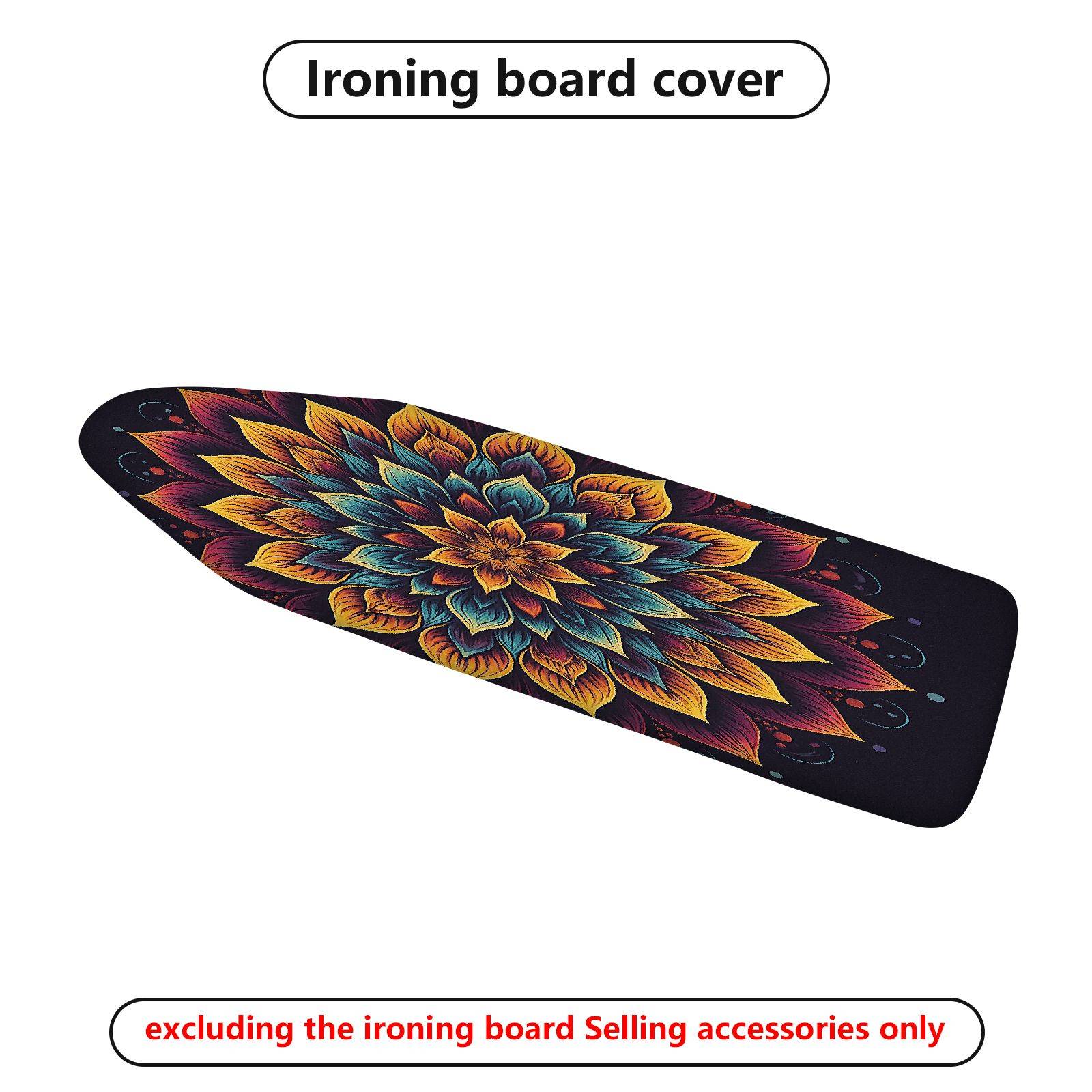 1-Piece Floral Colorful Abstract  Ironing Board Cover, Universal Size, Without Board