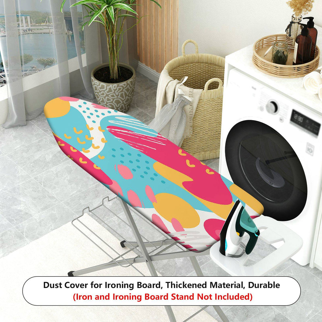 1-Piece Abstract Colorful Pattern Fun Pop Art  Ironing Board Cover, Universal Size, Without Board