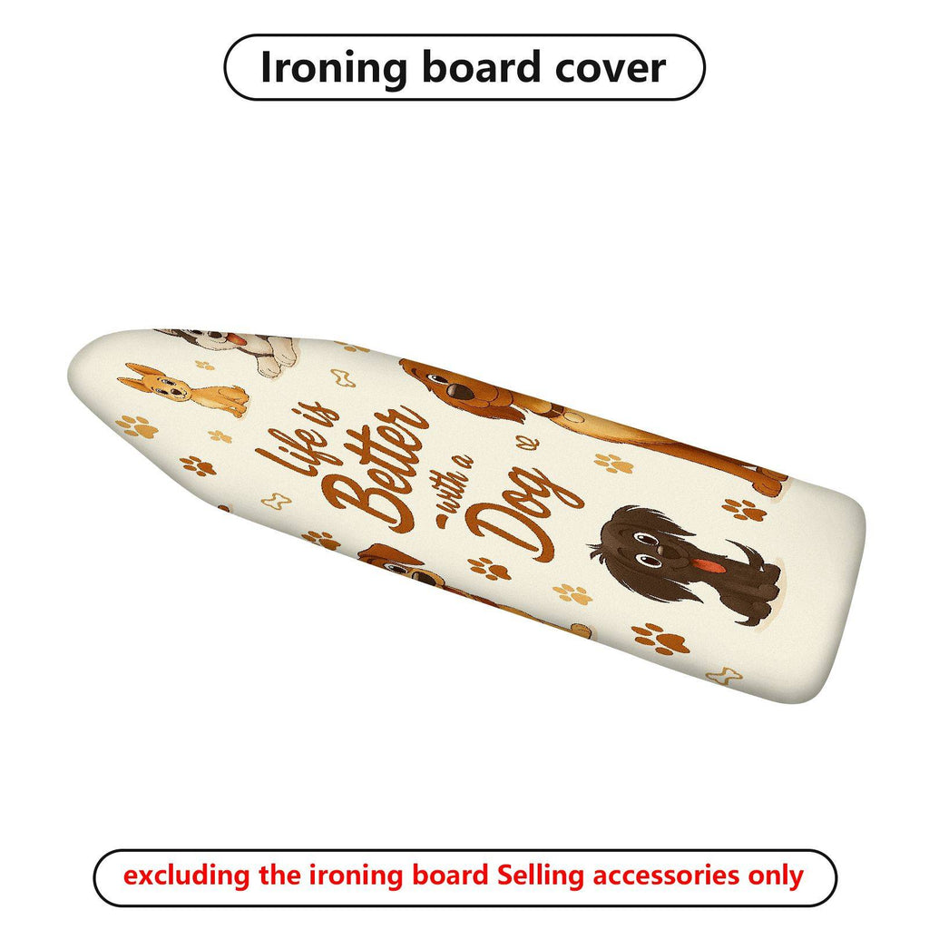 1-Piece Dog Paw Print Animal  Ironing Board Cover, Universal Size, Without Board