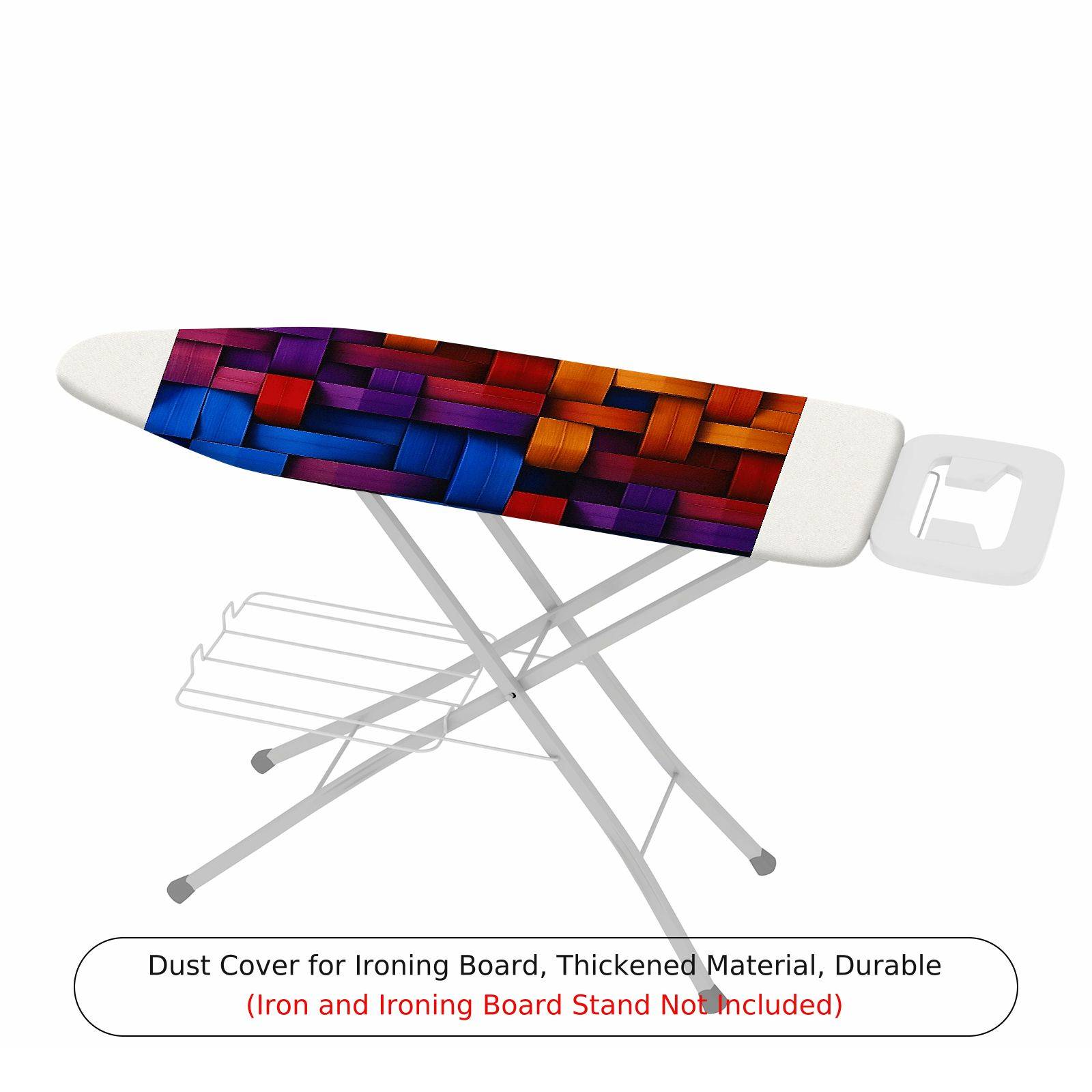 1-Piece Colorful Abstract Geometric  Ironing Board Cover, Universal Size, Without Board