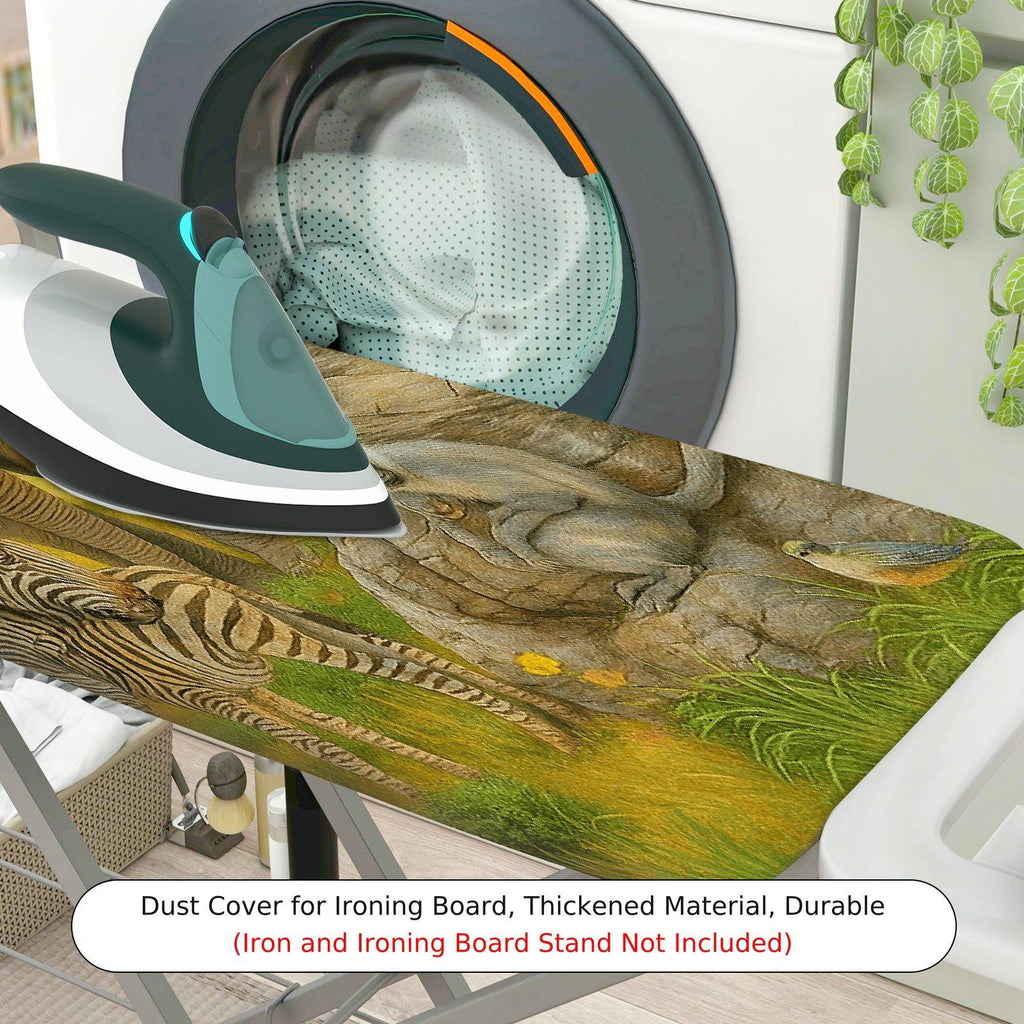 1-Piece Safari Animal Wildlife Nature  Ironing Board Cover, Universal Size, Without Board