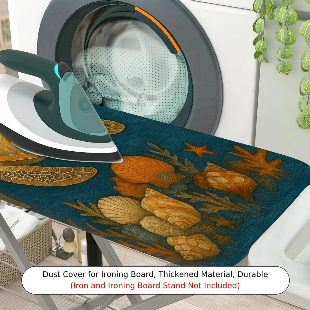 1-Piece Sea Turtle Ocean Marine Life  Ironing Board Cover, Universal Size, Without Board