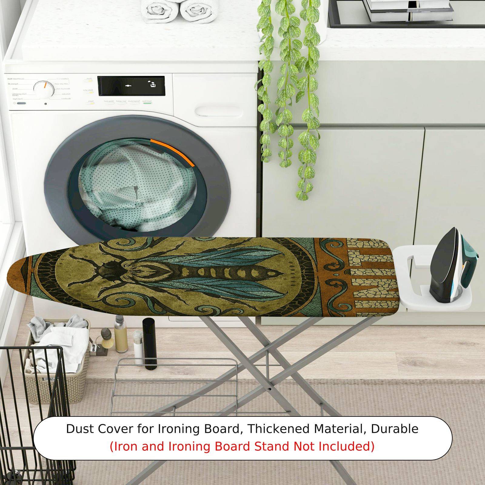 1-Piece Insect Retro Artistic  Ironing Board Cover, Universal Size, Without Board