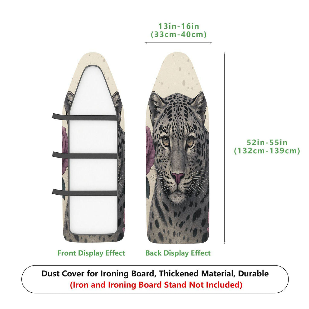 1-Piece Leopard Floral Animal  Ironing Board Cover, Universal Size, Without Board