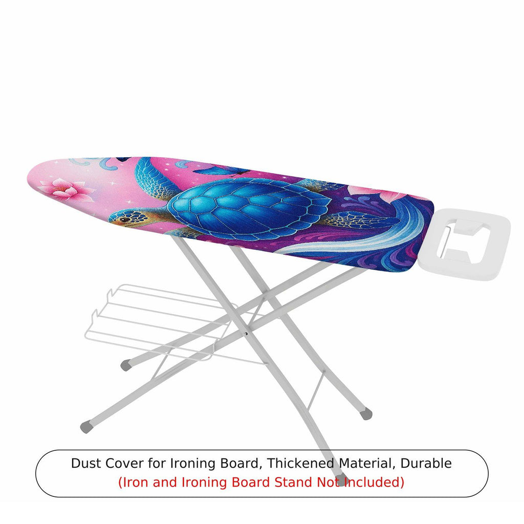 1-Piece Turtle Pink Floral  Ironing Board Cover, Universal Size, Without Board