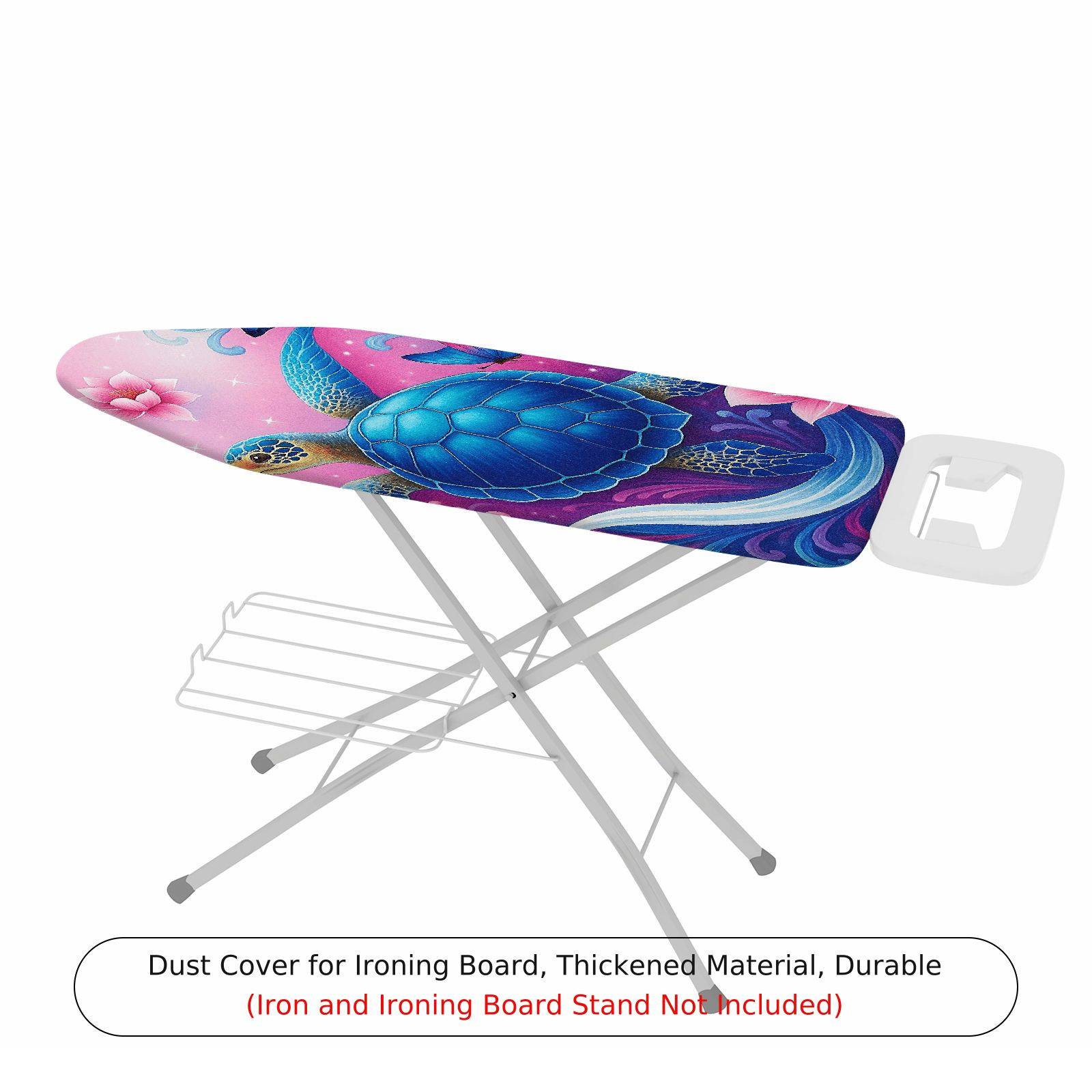 1-Piece Turtle Pink Floral  Ironing Board Cover, Universal Size, Without Board