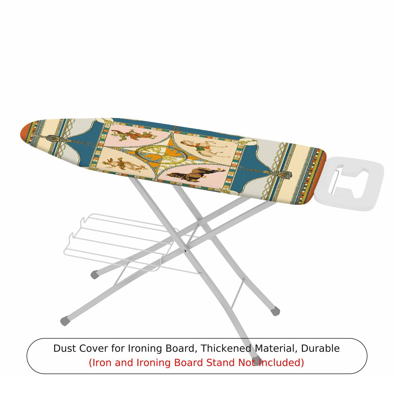 1-Piece Animal Art Vintage  Ironing Board Cover, Universal Size, Without Board
