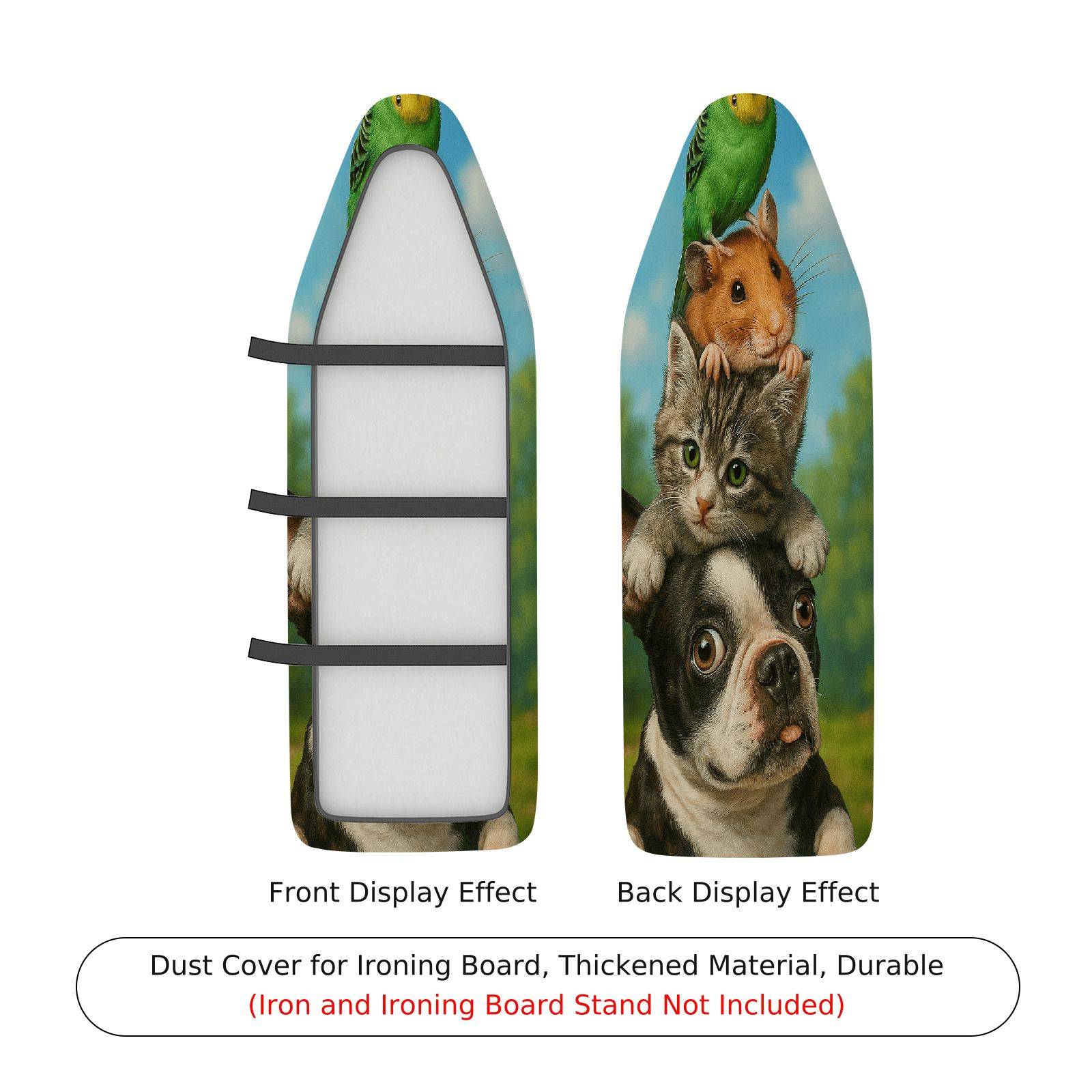 1-Piece Animal Pet Cat Dog  Ironing Board Cover, Universal Size, Without Board