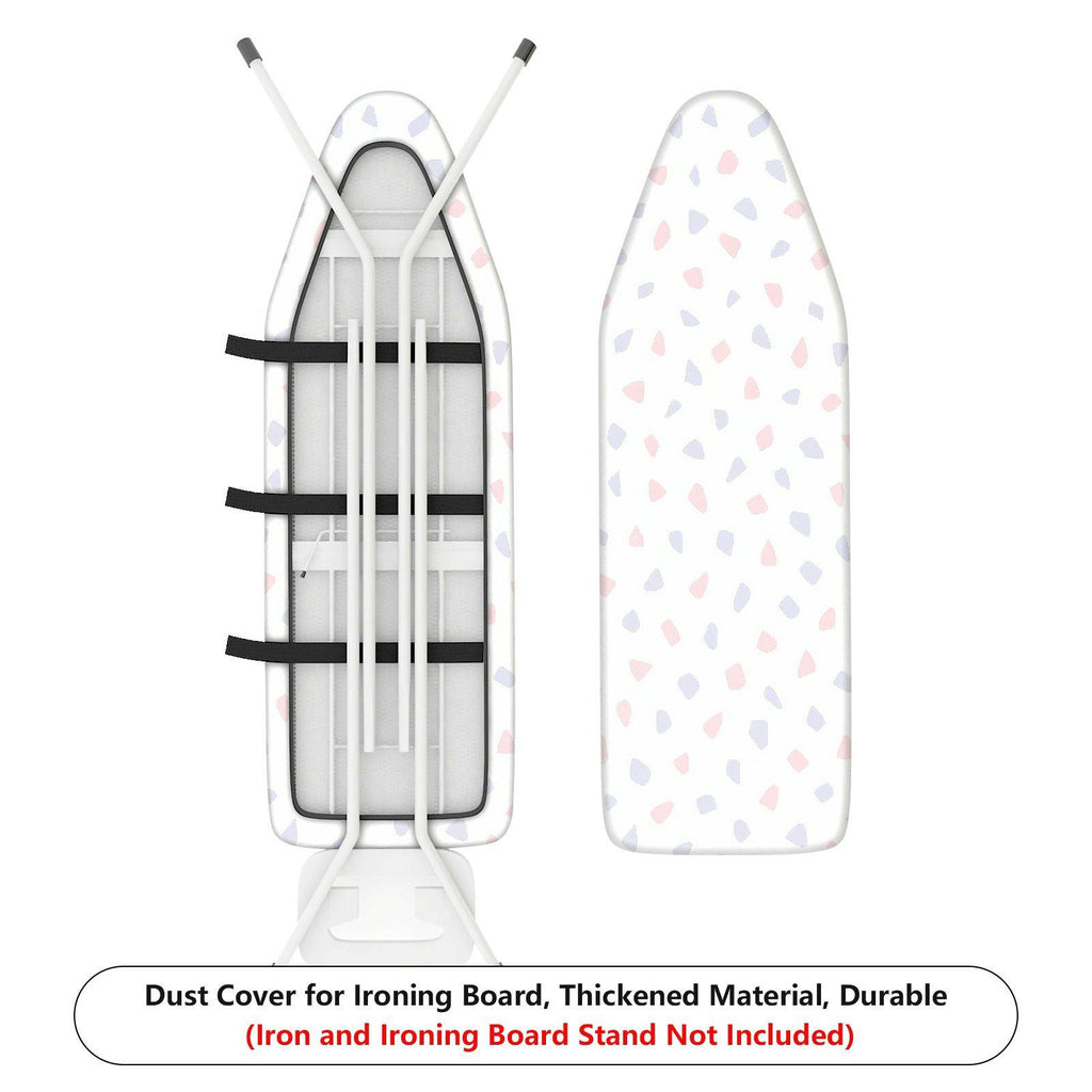 1-Piece Abstract Pattern White Dotted  Ironing Board Cover, Universal Size, Without Board